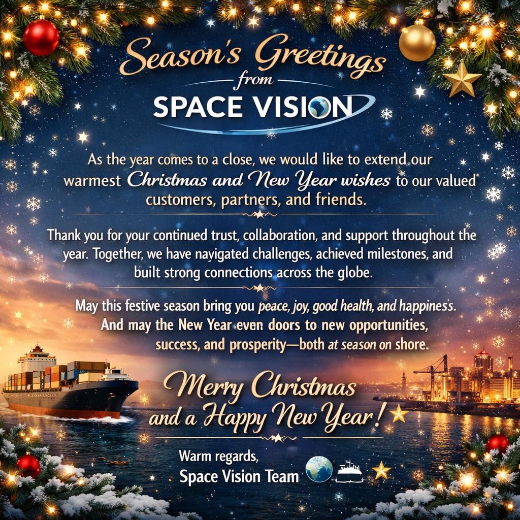 May this festive season bring you and your families peace, joy, good health, and happiness. We hope you all have a wonderful time celebrating with your loved ones.

Team Space Vision ✨

#FestiveSeason #Christmas #Celebrations #NewYear2026 #TeamSpaceVision
