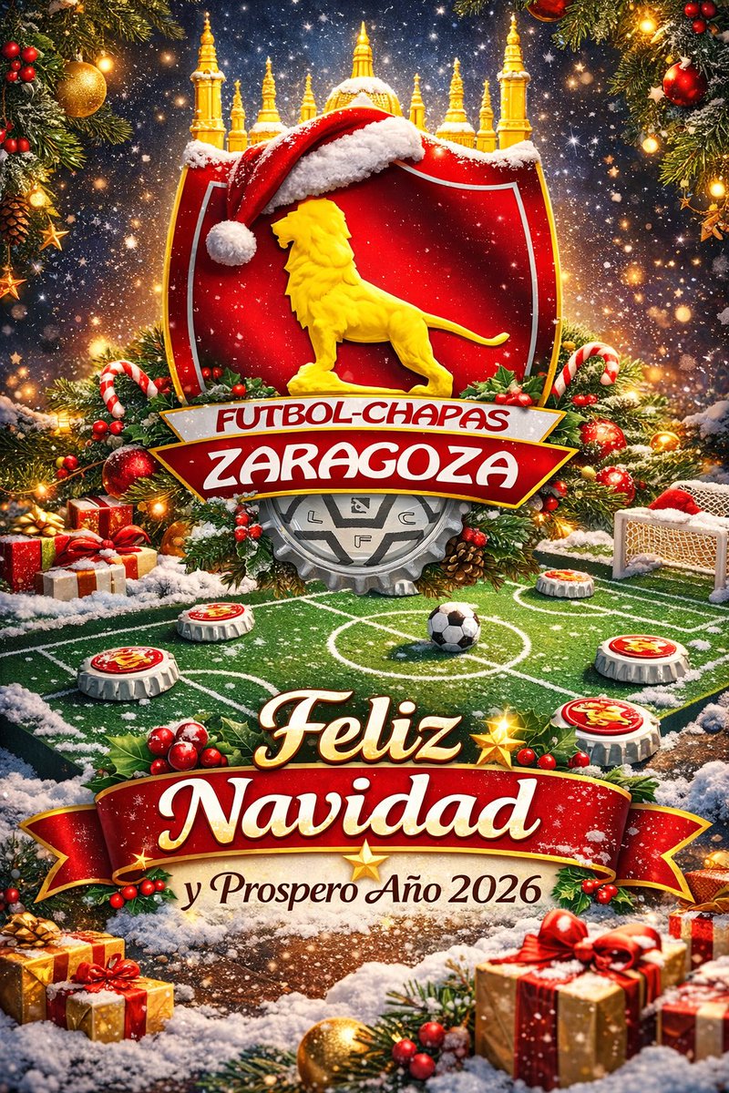 🎄✨ Feliz Navidad ✨🎅🏻
Queremos desear unos muy felices días a todos los jugadores, aficionados y amantes del #FutbolChapas.
Gracias por la pasión y el compañerismo que nos une dentro y fuera de la moqueta.
Que 2026 venga cargado de grandes momentos con nuestro deporte ⚽👌🏻🥳