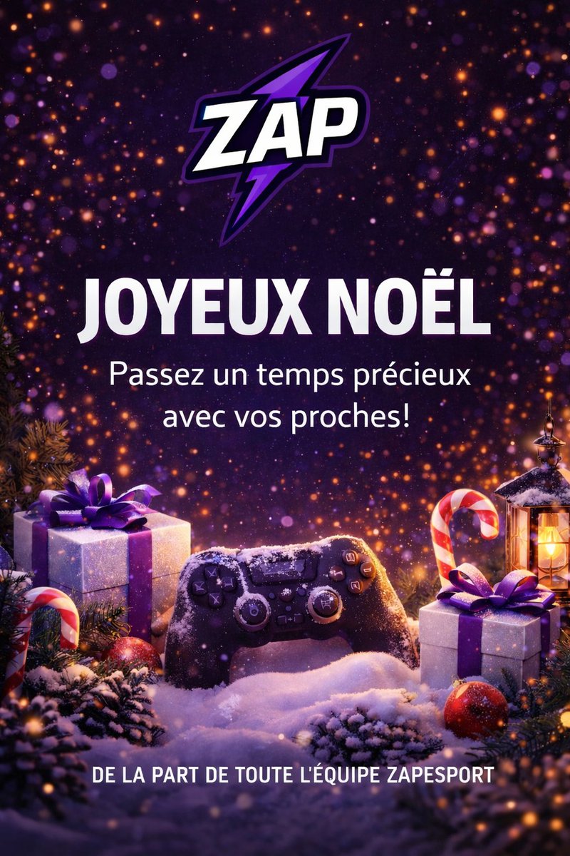 Joyeux Noël à tous 🎄
Prenez le temps de profiter de vos proches ❤️
— ZAPESPORT