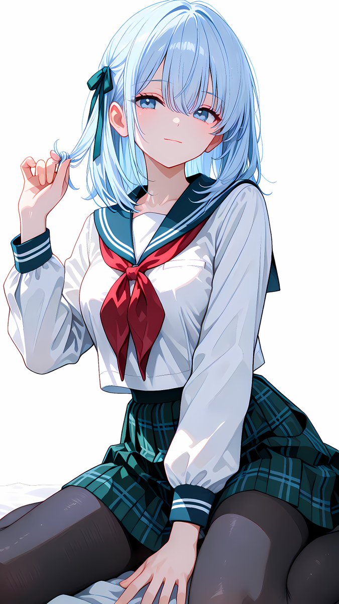 セーラー×チェックスカート しず💙SFW