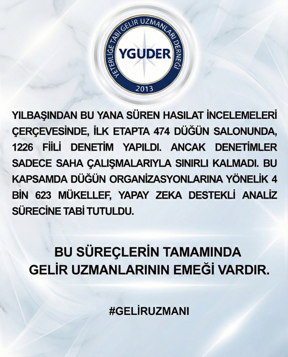 Gelir uzmanlarının görev, sorumluluk ve mesleki birikimi ; bütüncül bir anlayışla ele alınmalı, uzmanlık–sorumluluk–özlük hakları dengesi birlikte değerlendirilmelidir.

Süreci dikkatle izliyor, kararlılıkla takip ediyoruz.
#GELİRUZMANI
<a href="/gibsosyalmedya/">Gelir İdaresi Başkanlığı</a> 
<a href="/HMBakanligi/">T.C. Hazine ve Maliye Bakanlığı</a> 
<a href="/memetsimsek/">Mehmet Simsek</a>
