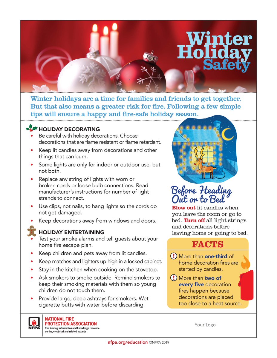 Here are a few simple tips for a fire-safe holiday season.