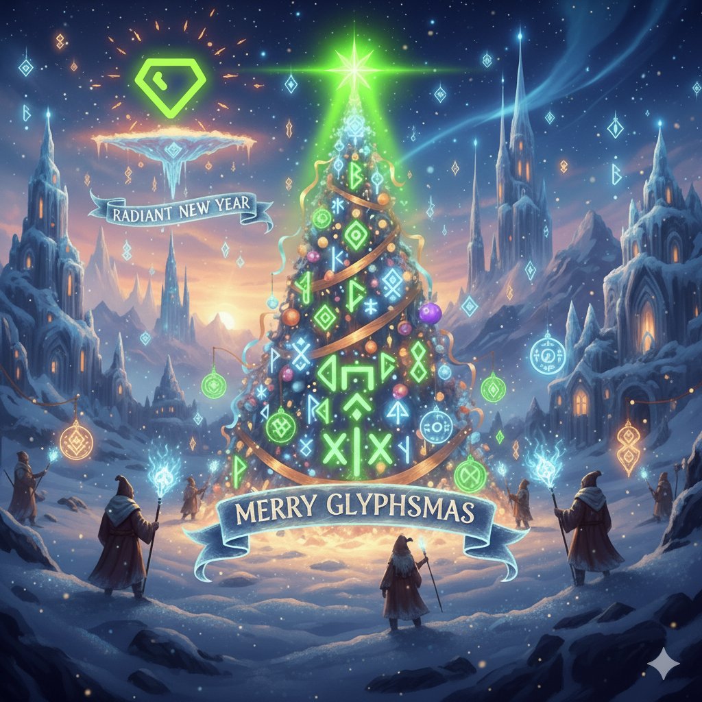 sunnyrgallo's tweet image. Merry Glyphsmas ✨️🎄