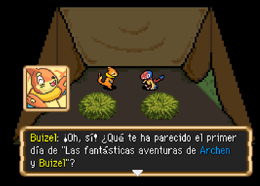 Pokémon Mundo Megamisterioso: Ecos del Ayer

Precuela cortita creada por <a href="/NoodleNiiue/">Niiue 🐦</a> que todo fan de la saga, especialmente Megamisterioso, debería jugar. Profundiza en la relación de Archen y Buizel y expande sobre los demás del GIP y más. Y añade mecánicas de PSMD!
MUY BUENO!!