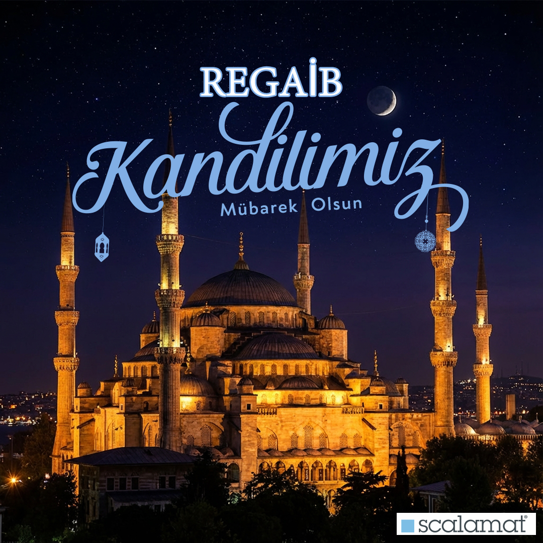 Regaib Kandilimiz mübarek olsun.
#Scalamat #RegaibKandili #HayırlıKandiller