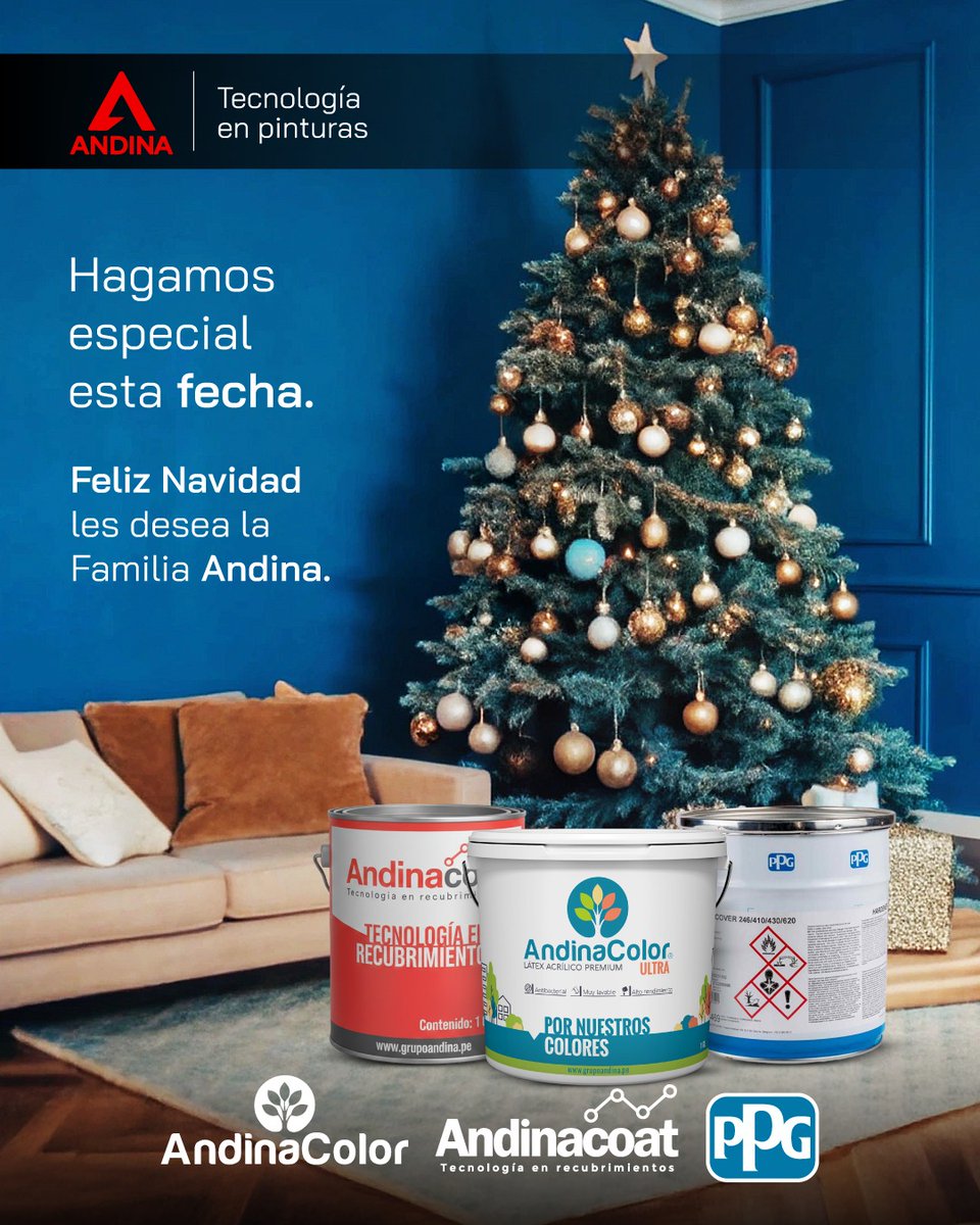 AndinaColor's tweet image. 🎄✨ En Pinturas Andina agradecemos a quienes confían y crecen con nosotros.
Que esta Navidad llegue con paz, unión y nuevos retos por cumplir juntos.
🎁 ¡Feliz Navidad!
#FelizNavidad #GrupoAndina #Gracias #UnidosAvanzamos 🎄