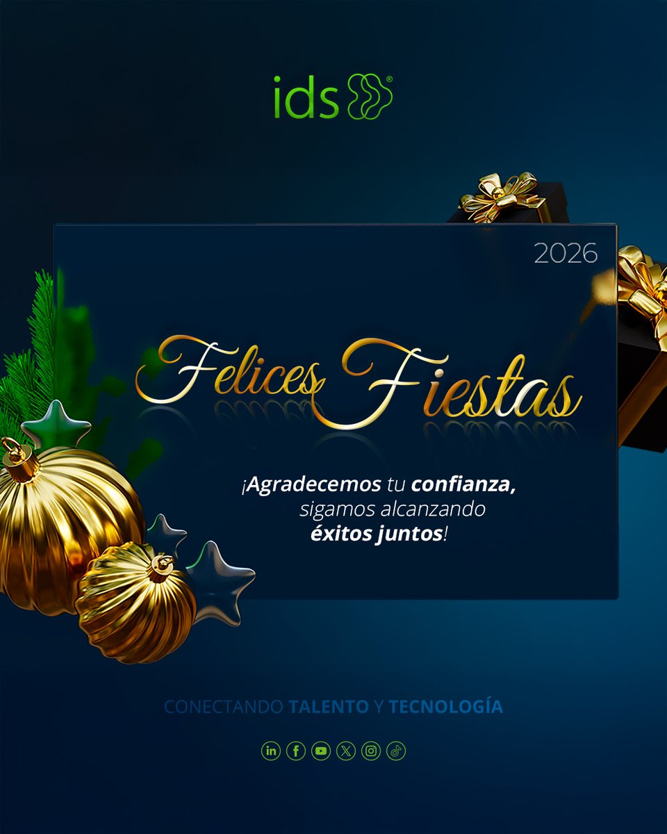 🎄Que este día nos recuerde la importancia de compartir, agradecer y disfrutar de los pequeños y grandes momentos🎄
Les deseamos una Feliz Navidad, llena de paz, unión y nuevos desafíos que nos sigan haciendo crecer juntos✨
#Navidad #FelicesFiestas #Propósitos #Paz #Unión