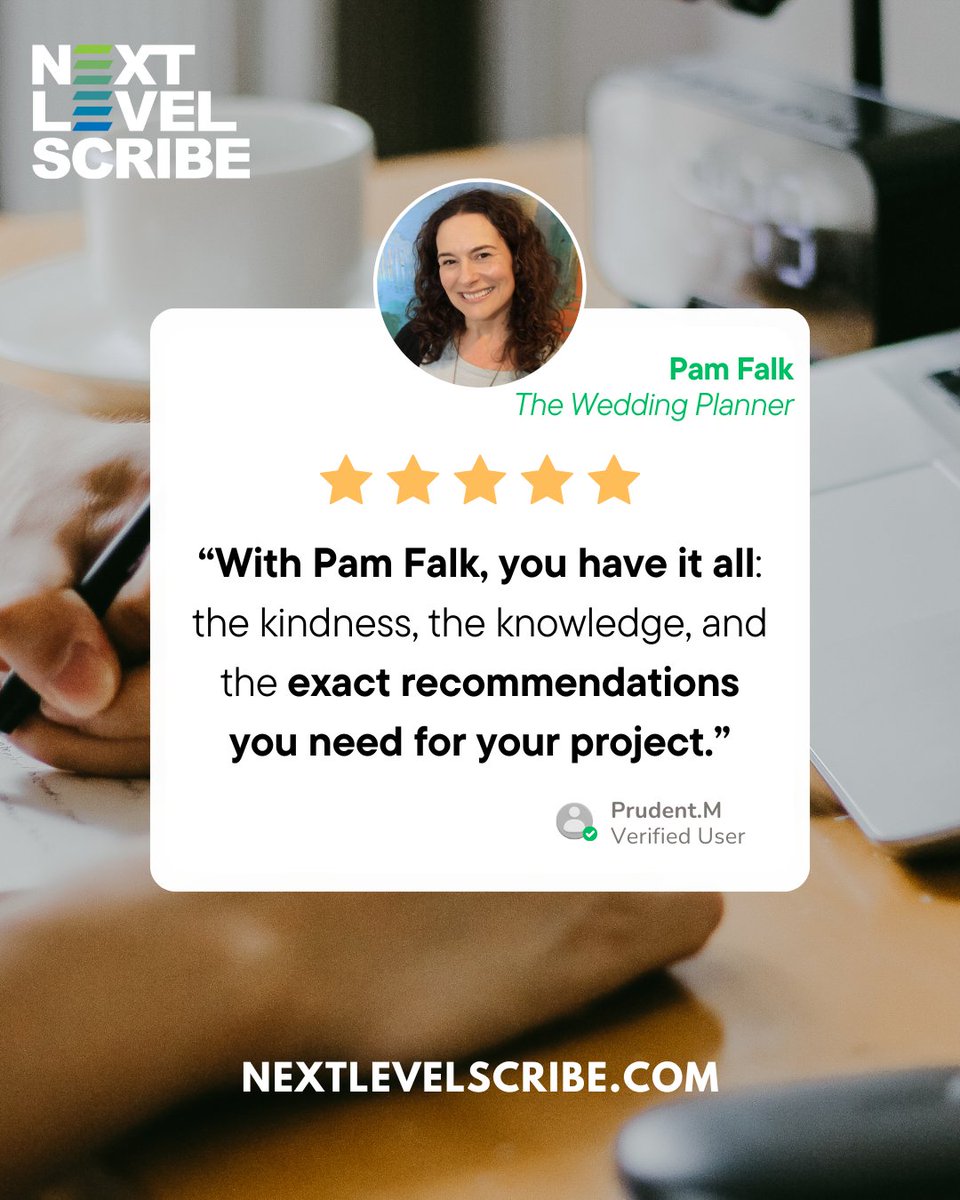 How do you know you’ve connected with the right mentor? 👉 Their advice is kind, clear &amp; perfectly tailored to your project.

Pam Falk pairs industry expertise with commitment to helping writers succeed. 

Work with Pam at NextLevelScribe.com