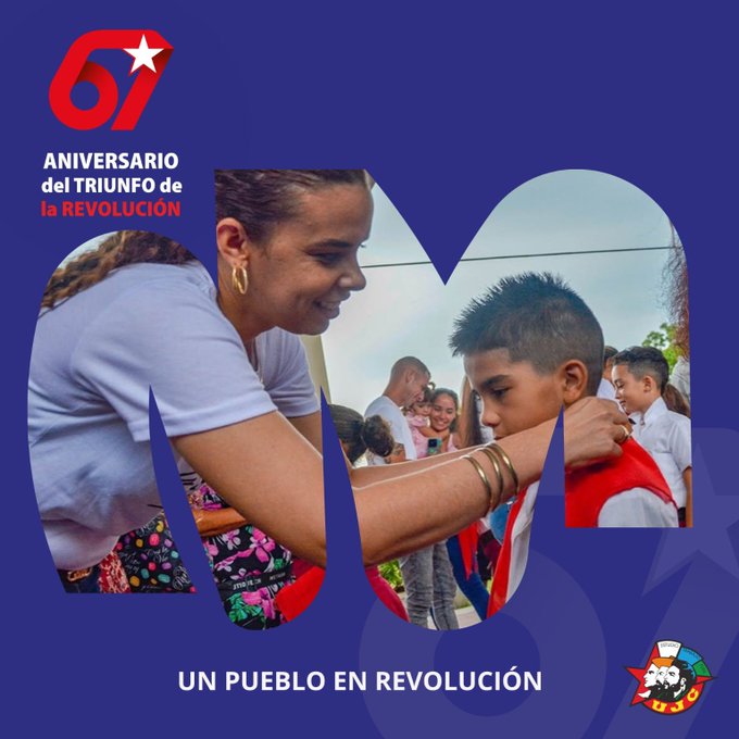 🇨🇺67 años de triunfos e historia, de la marcha unida de un pueblo que no se rinde jamás, por muy difíciles que sean los tiempos. #icidca #Cuba <a href="/ICIDCA3/">ICIDCA AZCUBA</a>