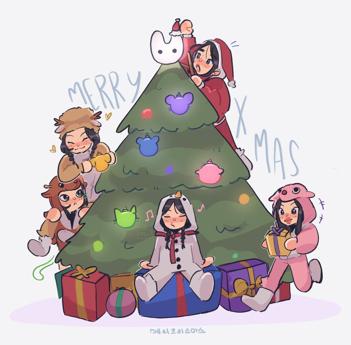 seuljeanz's tweet image. 🐰🎄 #NewJeans