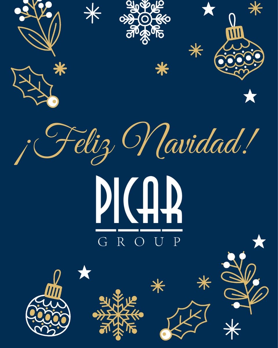 En esta época que nos invita a hacer una pausa y a valorar lo verdaderamente importante, queremos desearle a toda nuestra familia Picar Group una Navidad llena de unión y alegría.