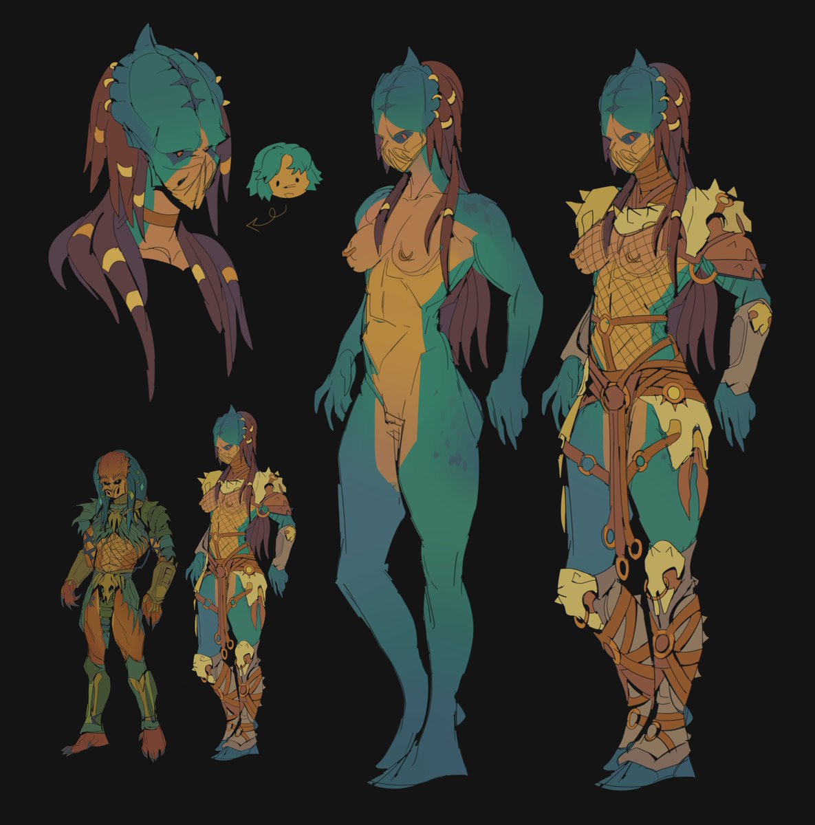 meatsema's tweet photo. A ref sheet for Yautja Dora 😚
My big evil lady https://t.co/E9SP6p2GRi