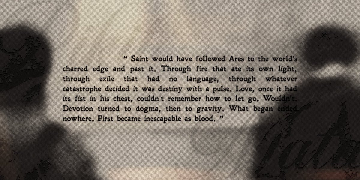 witheringsuns's tweet image. happy one year to pikit mata, to ares and saint, to the devouring desire to love, and be loved!