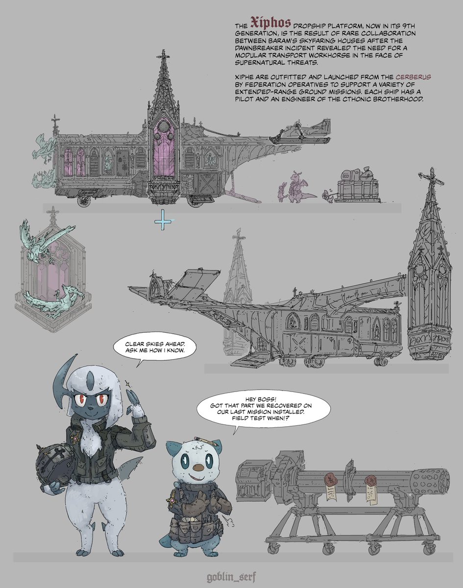 goblin_serf's tweet image. Did you think you would be walking to Dark Crater? R&amp;amp;D needs those obsidian samples yesterday. 

Finish your protein paste and get your arses to the bridge to meet your flight crew.