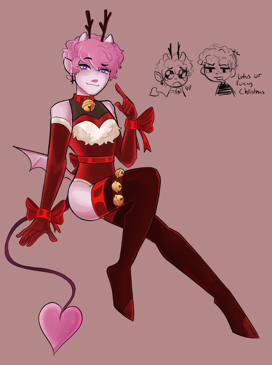 shadow_kitty15's tweet photo. Happy Hoelidays >:3c 

#art #ocart https://t.co/4hEFeIMXqI