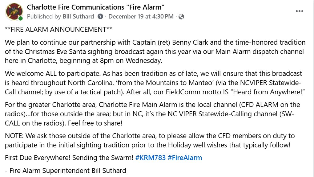 Charlotte Fire Comms tweet media