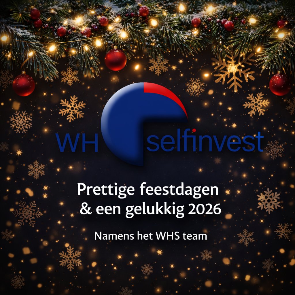 Namens het gehele WH Selfinvest team wensen wij iedereen prettige feestdagen en een voorspoedig en gezond 2026!