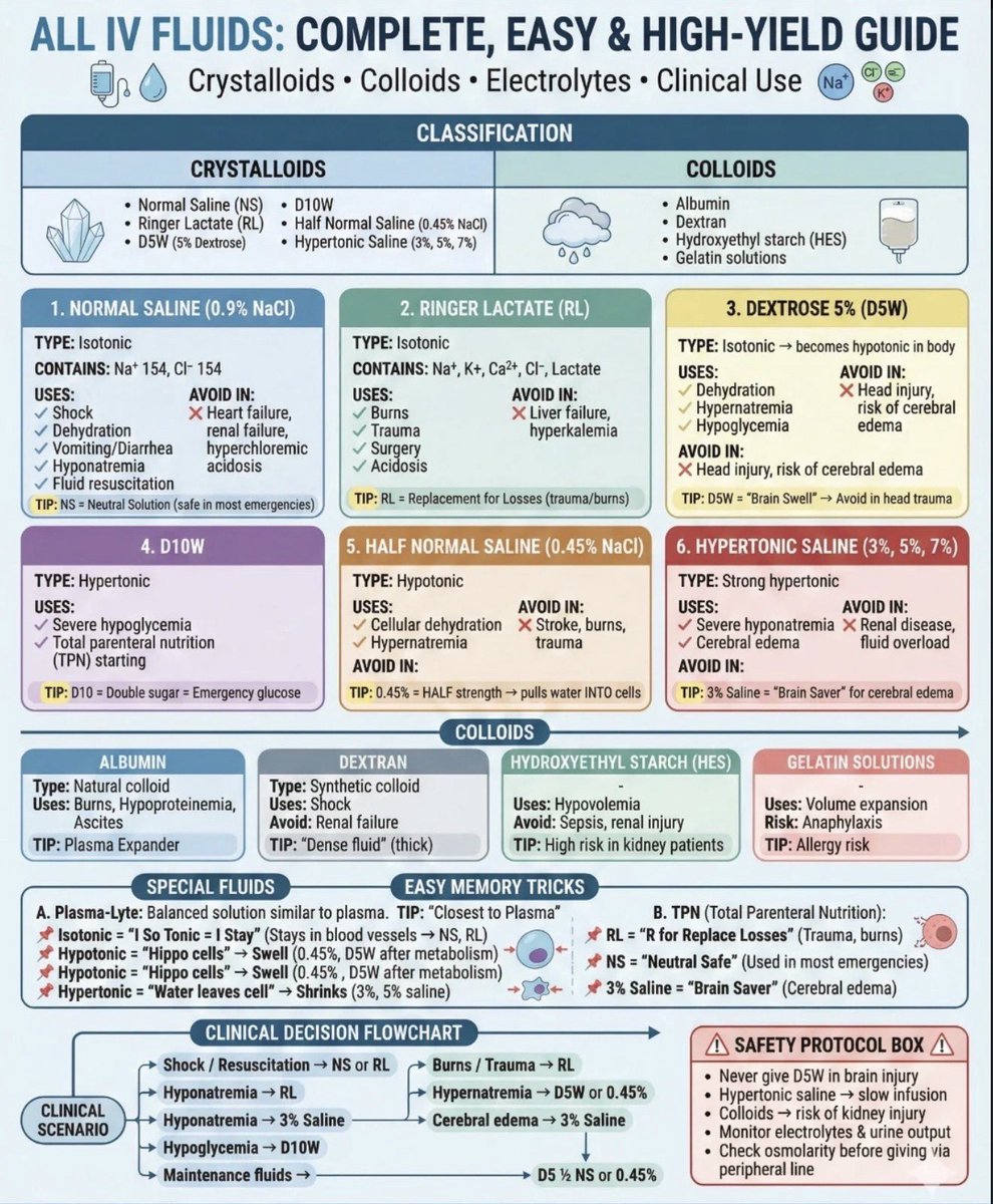 IV fluids guide