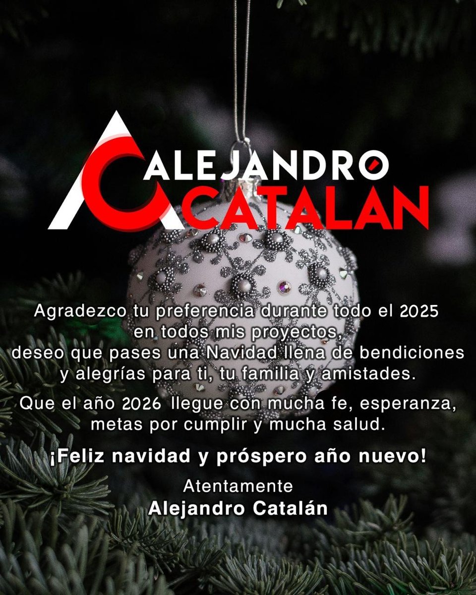 Feliz Navidad y Año nuevo 2026.. mis mejores deseos siempre.
#FelizNavidad2025