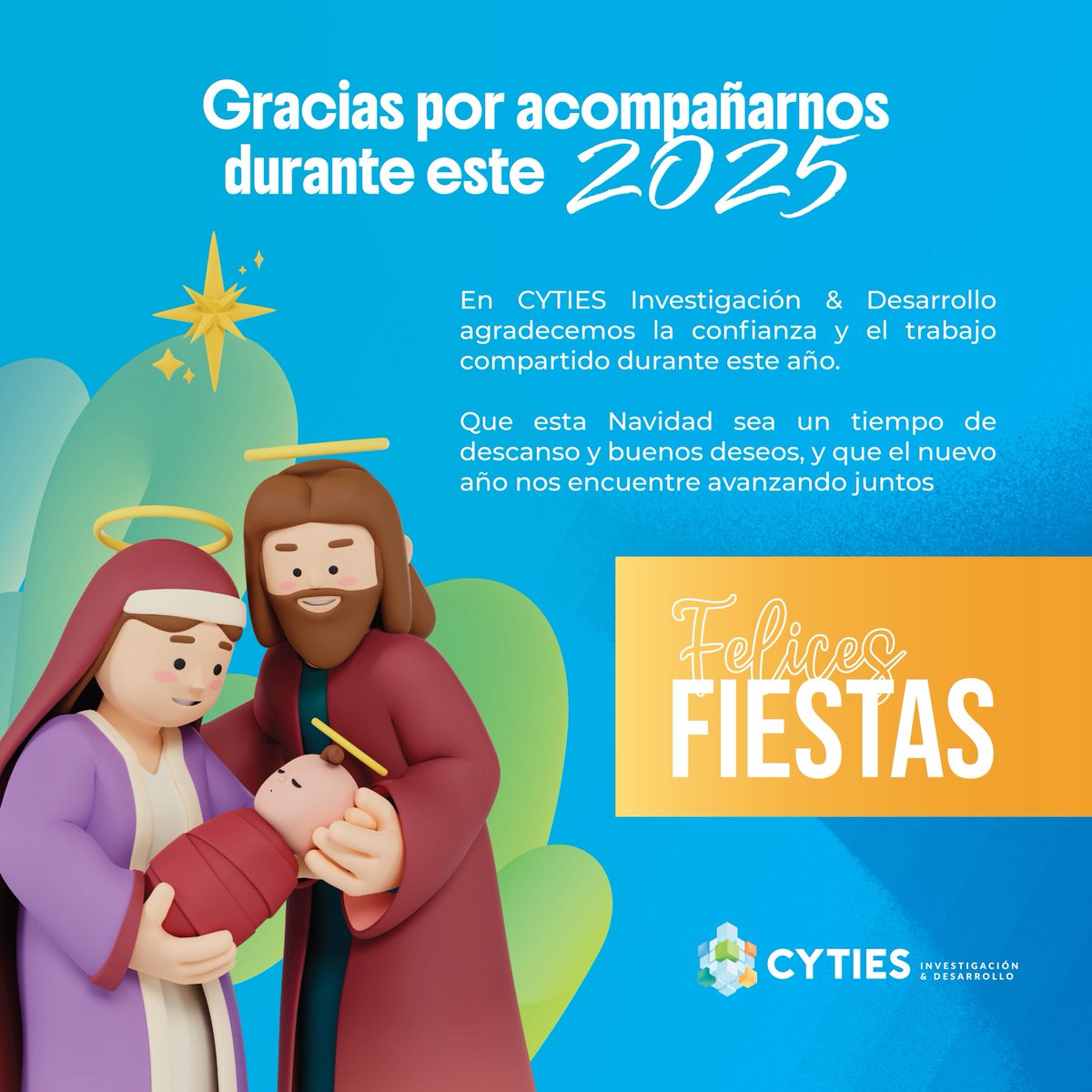 🎄✨ En esta Navidad, agradecemos la confianza y el trabajo compartido durante este 2025.

Que sea un tiempo de descanso, buenos deseos y nuevos comienzos.

✨ Felices Fiestas les desea CYTIES.

#Antofagasta #tocopilla #Taltal #iquique #calama #Mejillones