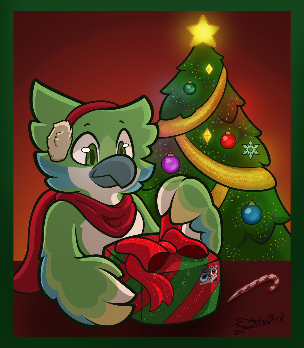 SobiBirb's tweet photo. 🎄Wrapping those last minute gifts for the holidays 🎁

(There is a hole in the bottom of the present, the gift WILL fall) https://t.co/6IETrzqRPy