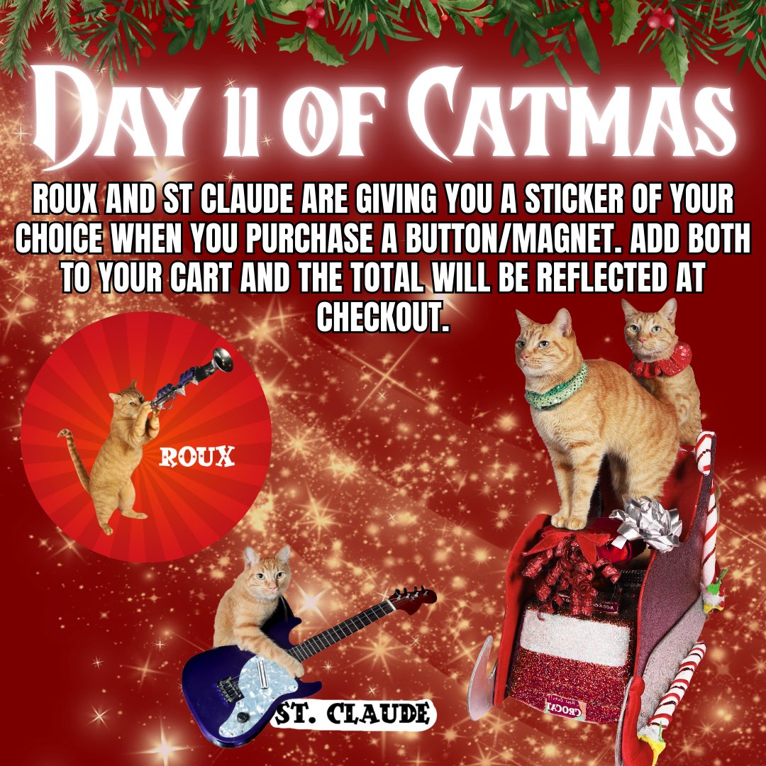AmazingAcroCats's tweet photo. Day eleven of Catmas!
https://t.co/yidmWaIqaI
#acrocat #CatmasEve https://t.co/L1DW6qpcrf