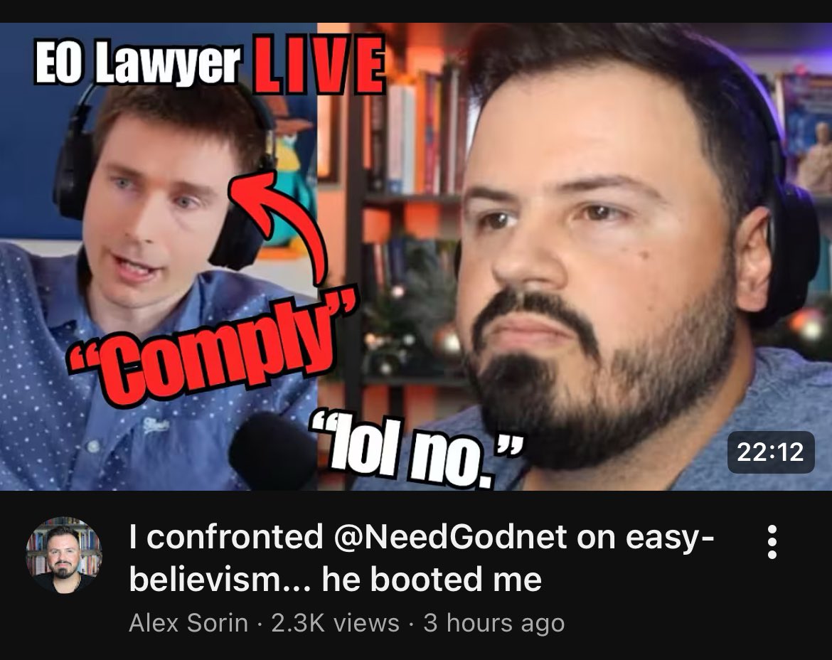 Alex_Ortodoxie's tweet image. I called-in to @needGod_net’s show for the LoLz at the whim of my chat after being gone for a week.  (Link in the comments).

Here’s what I learned about Ryan:

1.  Ryan’s rules say that I get to choose the topic.  I brought up PSA and he ran to assurance, breaking his own rule.…