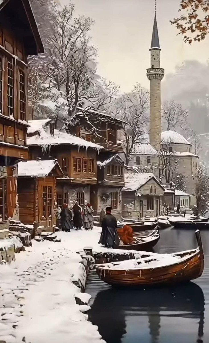 Osmanlı dönemi İstanbul'unda kış...