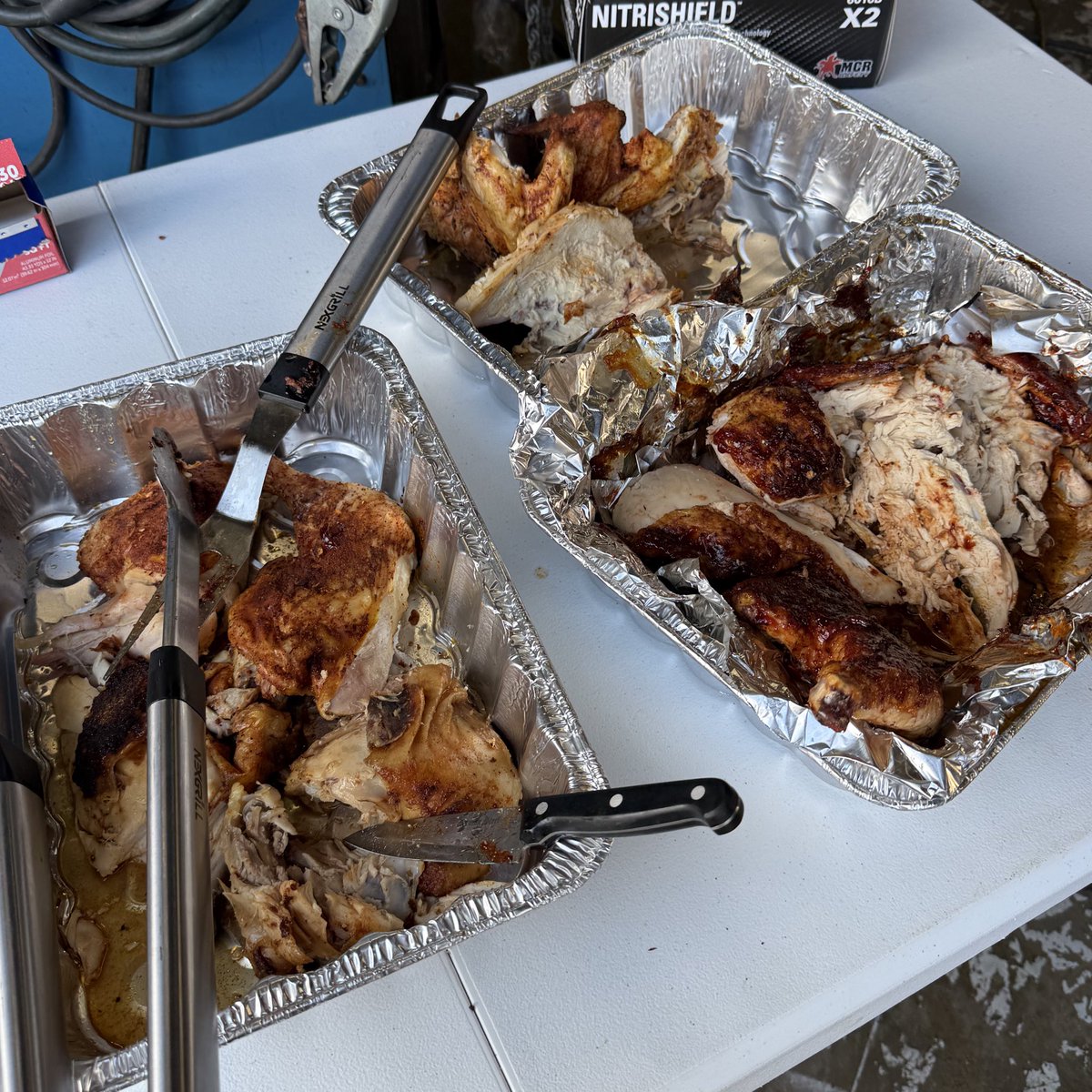 If I gotta work christmas eve at least they are blessing us with chicken