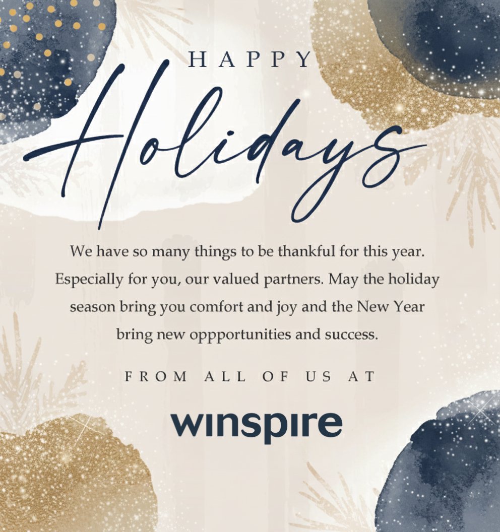 Whether you are celebrating today or simply enjoying a quiet winter break, we wish you a peaceful and restorative holiday season. Warmest wishes for the holidays and the year ahead!