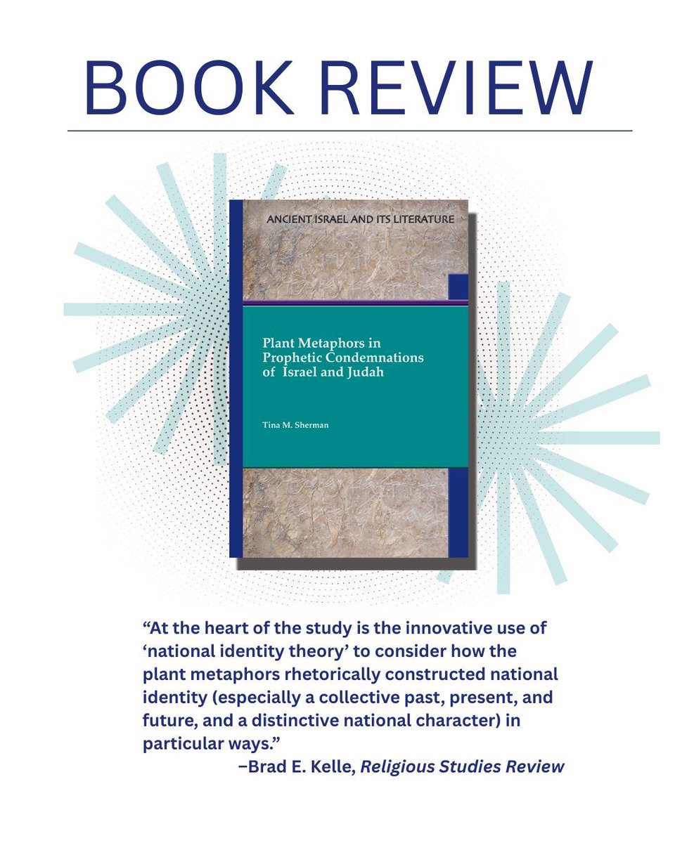 SBLPress's tweet photo. Purchase Plant Metaphors in Prophetic Condemnations of Israel and Judah by Tina M. Sherman for 30% off using code AM2025 between now and 31 December. https://t.co/Mguftyjlck https://t.co/PkYYvfUG1B