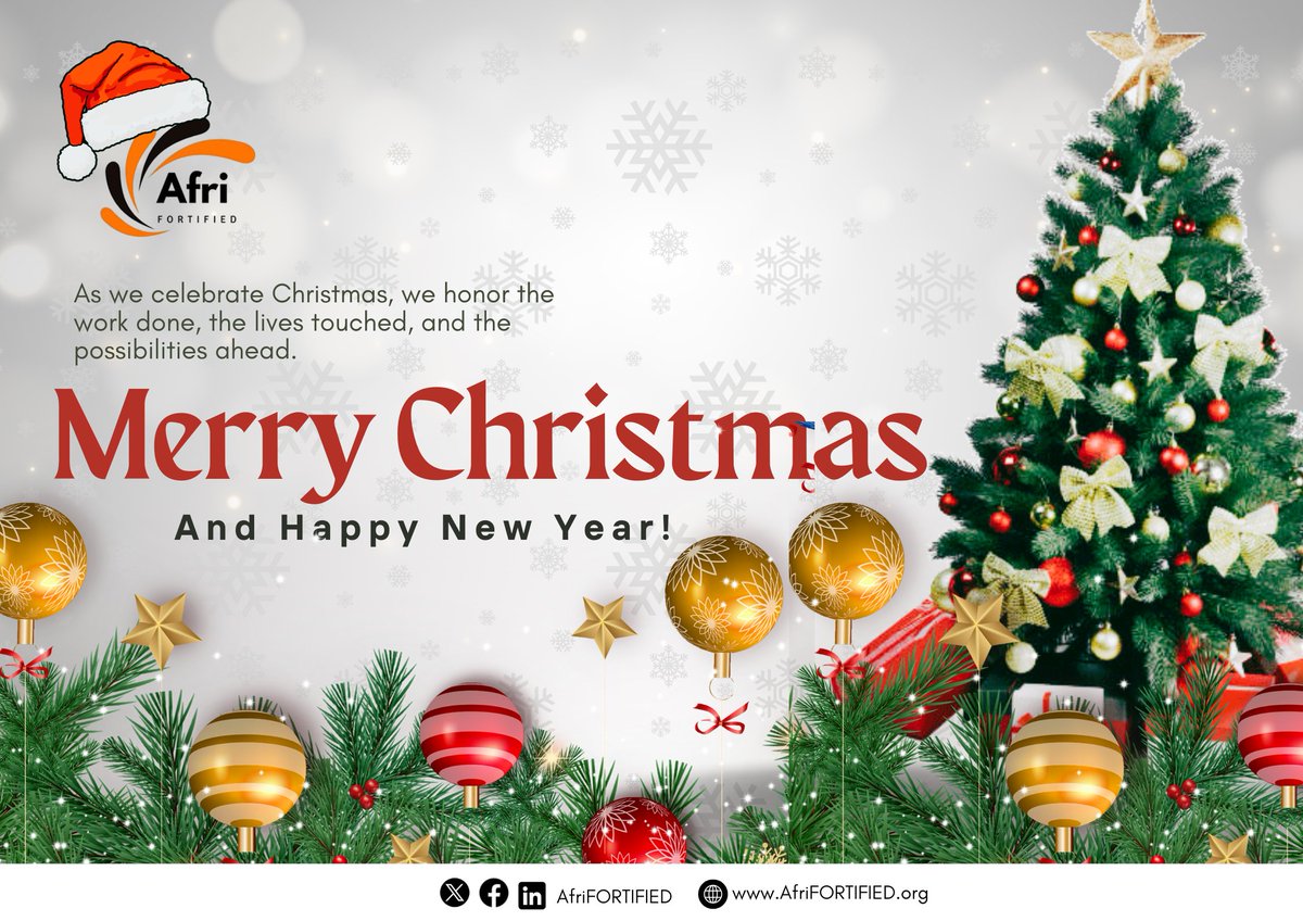 Have a merry #Christmas &amp; Happy New Year! As we close the year, we extend our heartfelt gratitude to our Agri-FOOD SMES, #partners, and the wider #ecosystem for your deliberate efforts in strengthening inclusive and sustainable food systems.