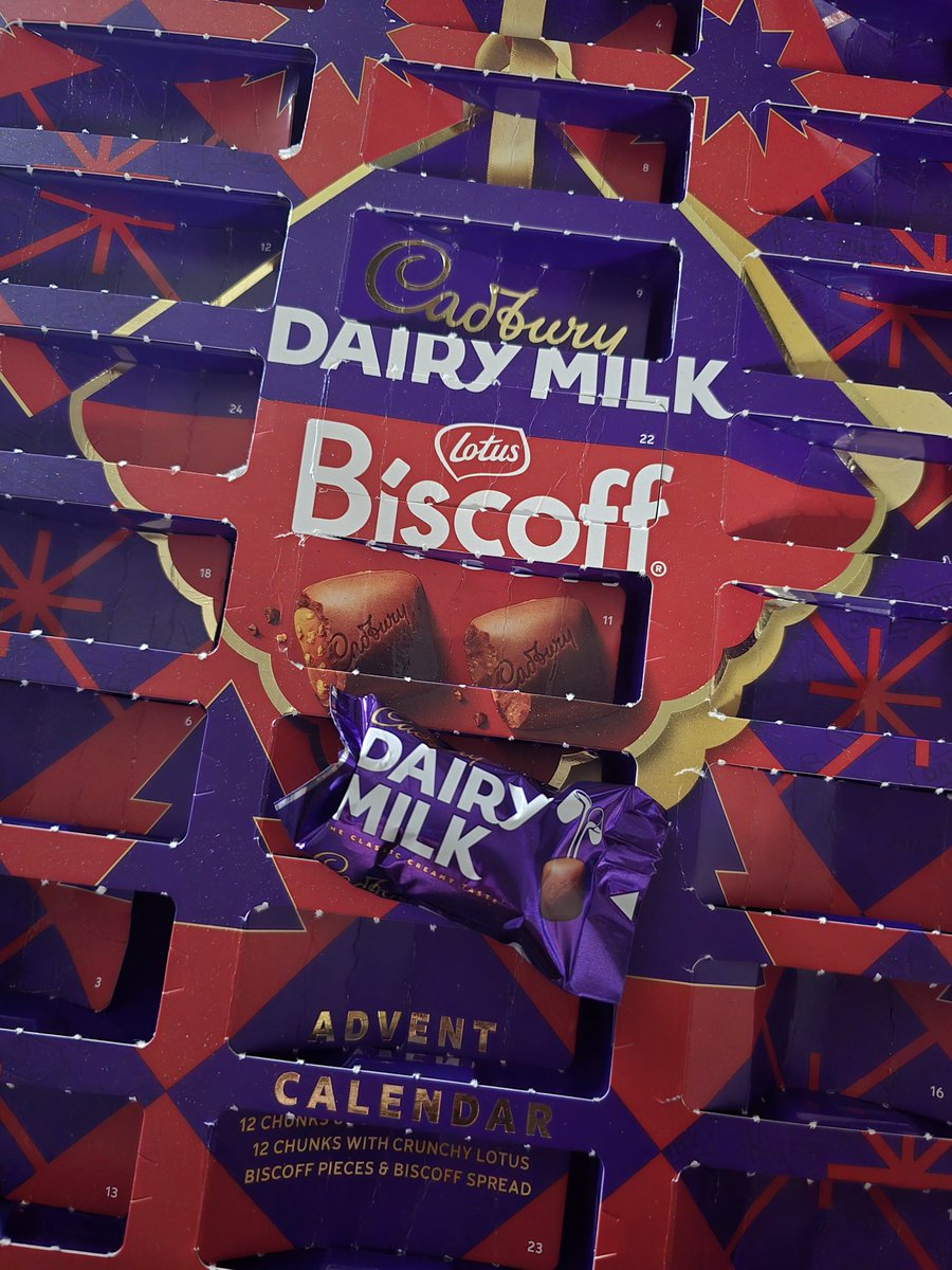 >biscoff advent calendar
>last chocolate is plain chocolate
cheers Cadbury, Christmas is ruined