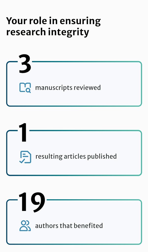 manigreeva's tweet image. My 2025 reviewer's report from @SpringerNature!  A good gesture and reminder at the end of the year. Thanks 😊 to all the researchers and team Springer-Nature. #SNreviewers #PeerReview #academia #research #Oncology