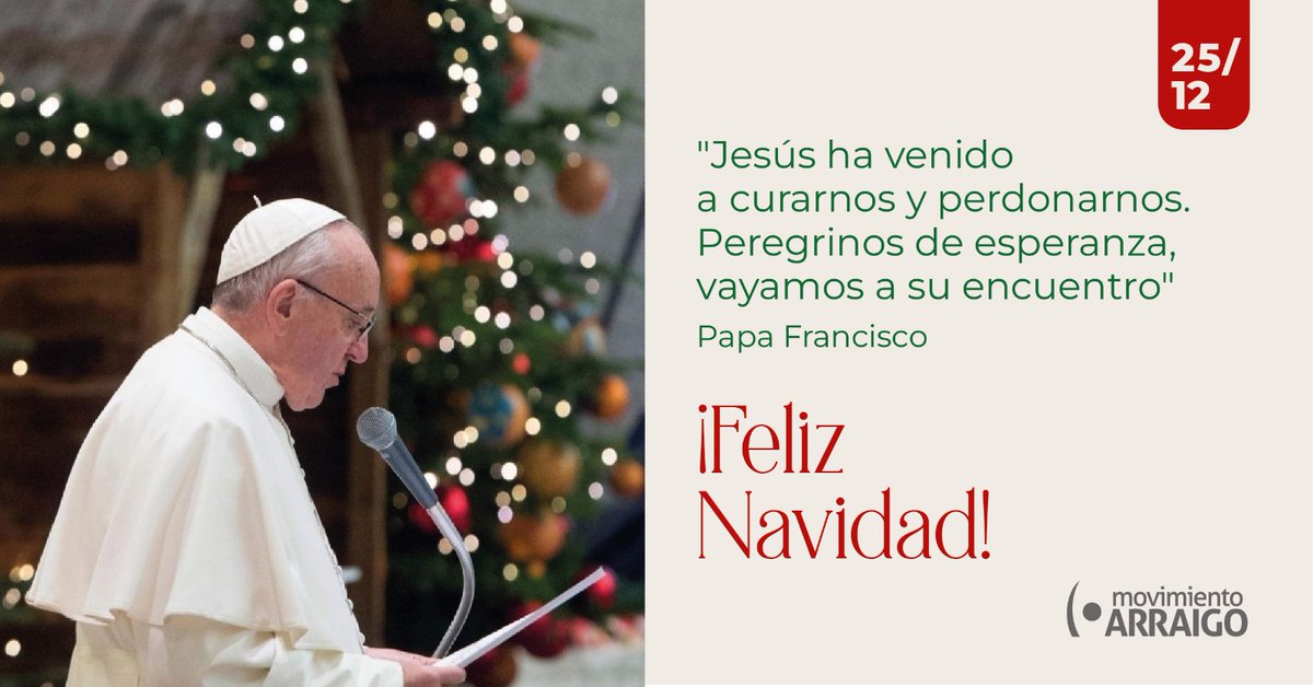 Que esta Nochebuena sea un momento de encuentro, paz y familia. Por una Navidad en la que el niño Jesús ilumine cada hogar con amor y justicia.