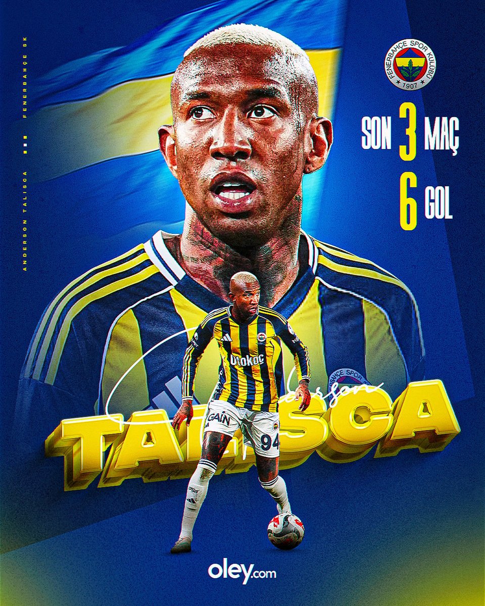 oleycom's tweet image. Son 3 maç, 6 gol…

Anderson Talisca, Süper Lig’in ilk yarısını çok formda bitirdi.