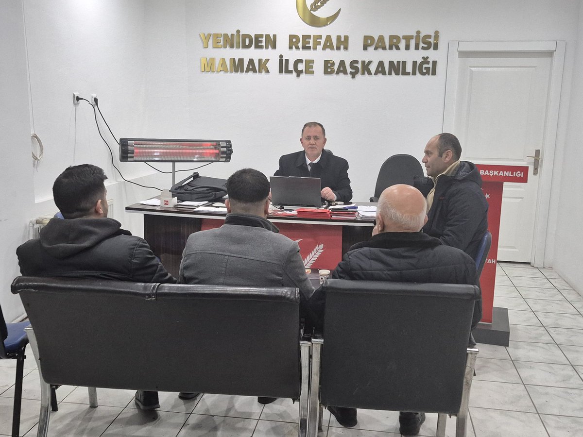 Haftalık olağan yönetim kurulu toplantımızı ilçe başkanımız sn. Ertürk Acun başkanlığında gerçekleştirdik.

Mamak ve Mamaklı İçin Biz Varız
Çünkü Biz Farklıyız

#işbaşadüştü
#seferbizdenbismillah

<a href="/erbakanfatih/">Dr. Fatih Erbakan</a>
<a href="/ferhatuysal1979/">Ferhat_Uysal</a>
<a href="/MYanilmaz/">Mustafa Yanılmaz</a>
<a href="/ERTURKACUN/">ERTÜRK ACUN</a>