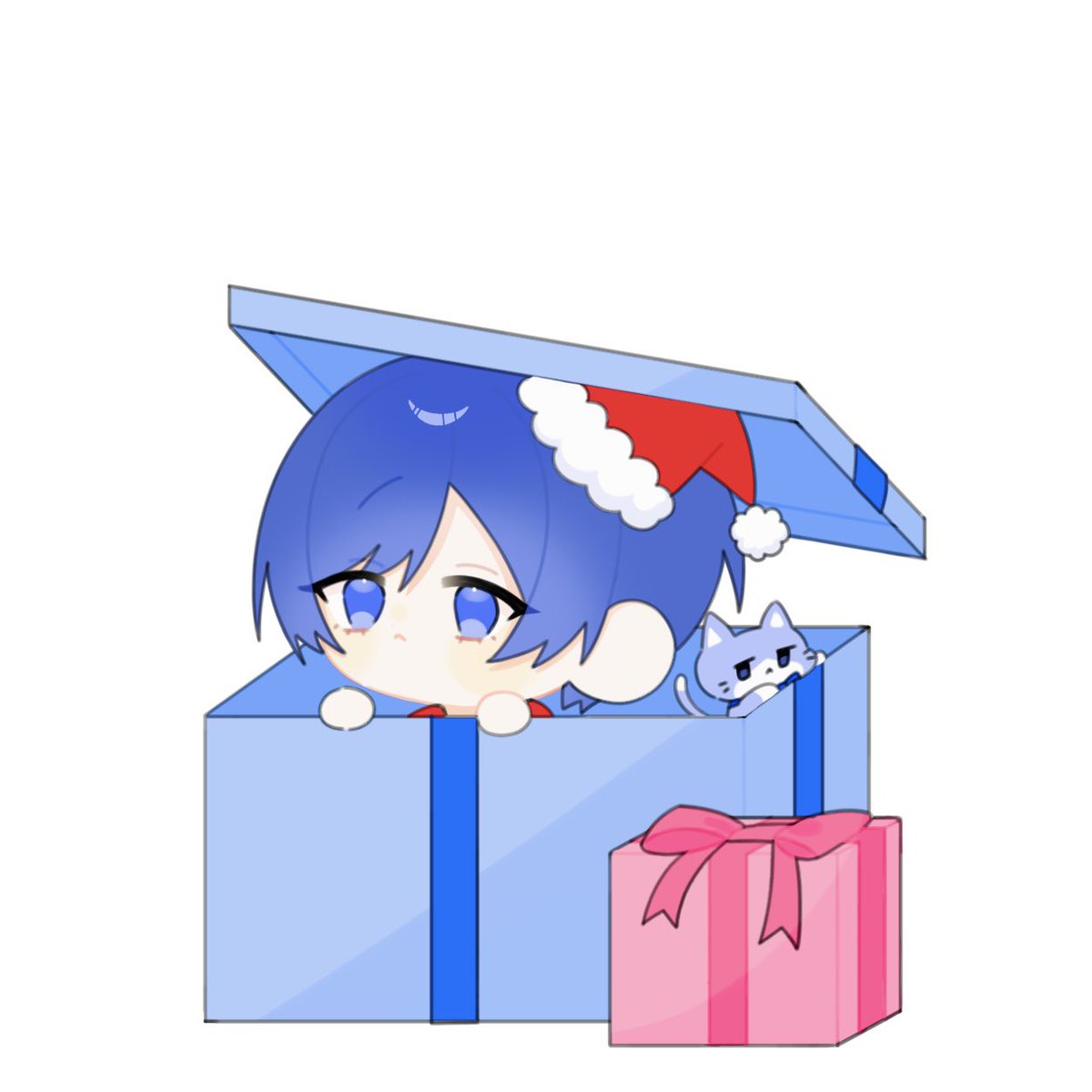 Post by chocola on X: 🐱💙🎄