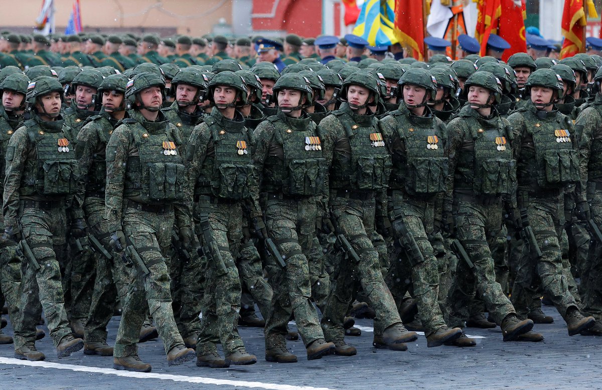RussianSpoof's tweet photo. The Russian Army is well-prepared for modern warfare.

How much do you support or agree ?

A – 0%
B – 25%
C – 50%
D – 75%
E – 100% https://t.co/MeD9JOl9n8