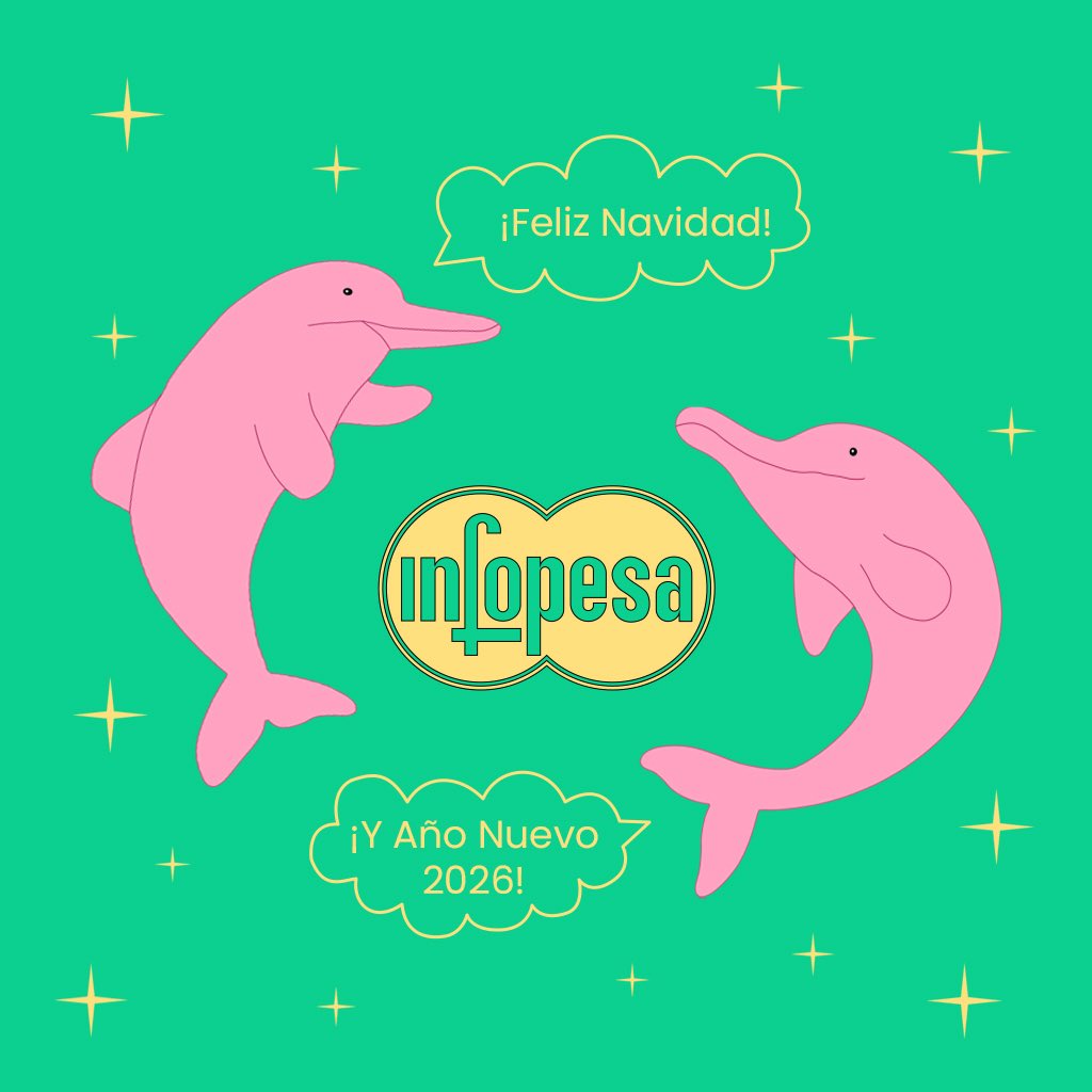 INFOPESA's tweet image. 🎄🎅 ¡Felices fiestas de parte de la familia de @infopesa ! Gracias x acompañarnos este 2025 y prometemos regalarles más sorpresas musicales este 2026 ✨✨