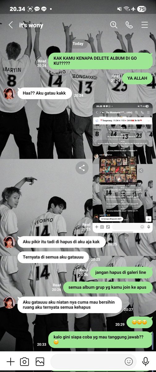 kse4nho's tweet image. STOP JADI KICKER BERKEDOK GA TAU!! NGEHAPUS ALBUM DI GO ORANG!! LEMESS BGT DEMI ALLAH🙂 KAYA GINI SIAPA YG MAU TANGGUNG JAWAB BALIKIN PICT PROOF DLL?