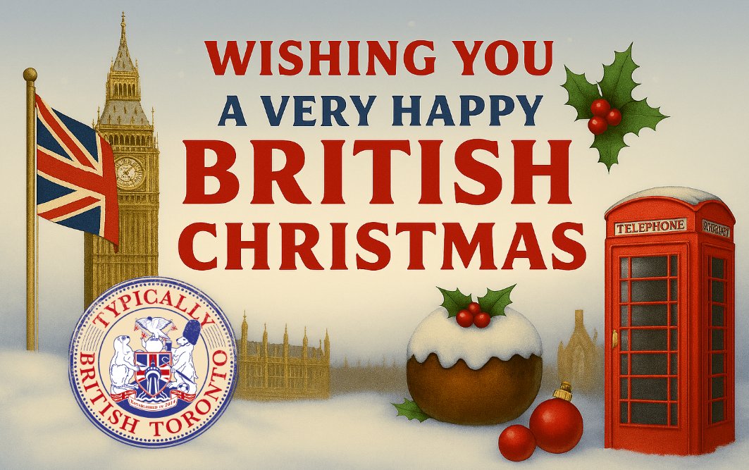 Season's greetings from Typically British Toronto. Wishing you a very happy Christmas. 🇬🇧🎄