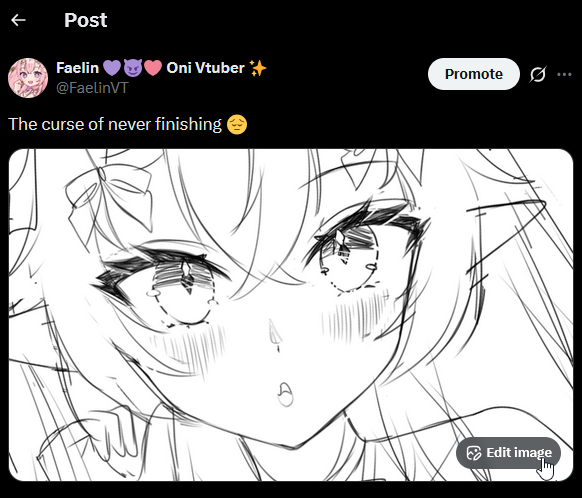 FaelinVT's tweet image. Ahh okay so now you can just ai gen edit every image on this site... and it also doesn't notify whoever's posts are being edited. We are literally in hell