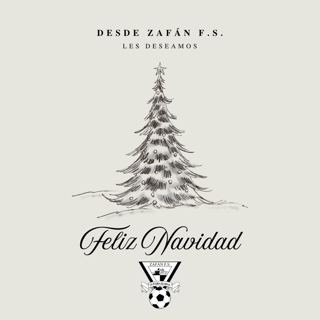 Zafanfs's tweet photo. 🎄 Feliz Navidad del Zafán Fútbol Sala 🎄

Desde el Zafán Fútbol Sala queremos desear una muy Feliz Navidad a toda nuestra gran familia. https://t.co/V6yNxvH6lz