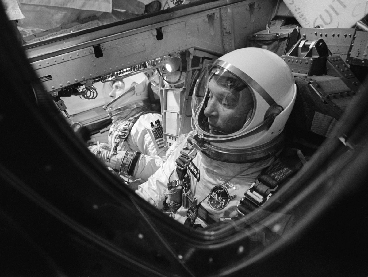 When Santa was spotted in space - Dec 16, 1965.
Schirra, Gemini VI-A: "We have an object...going from north to south, probably in a polar orbit..."
The crew then played the first music in space - "Jingle Bells."
"...looks like he might be going to reenter soon."

Merry Christmas!