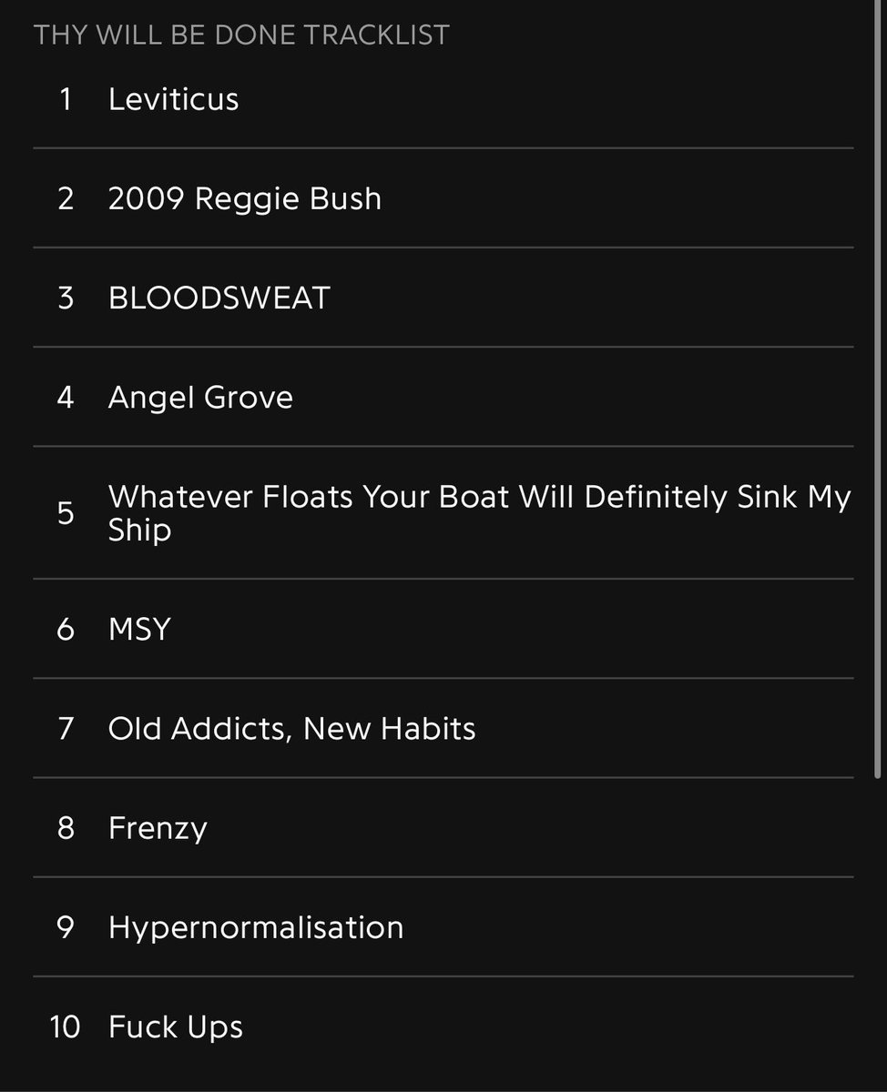 knny59's tweet image. TRACK LIST FOR  “THY WILL BE DONE” 
@SUICIDEBOYS