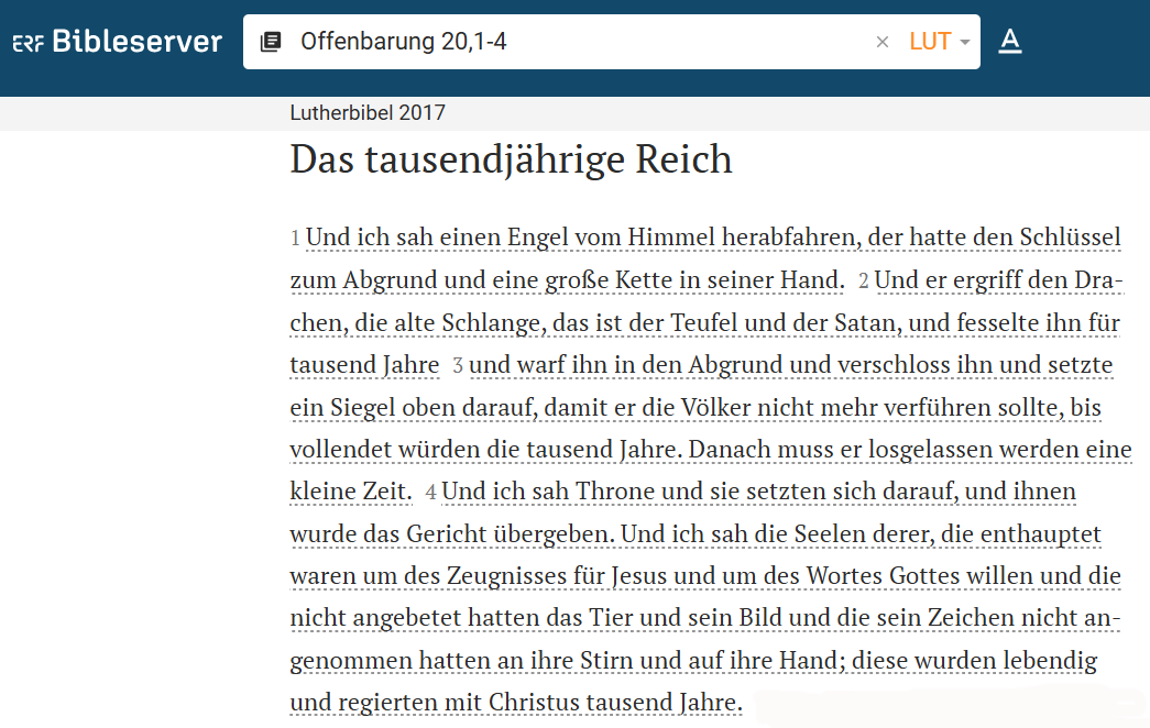 Die Welt wird noch 1000 Jahre plus X bestehen bleiben.
#NeuesTestament #Offenbarung