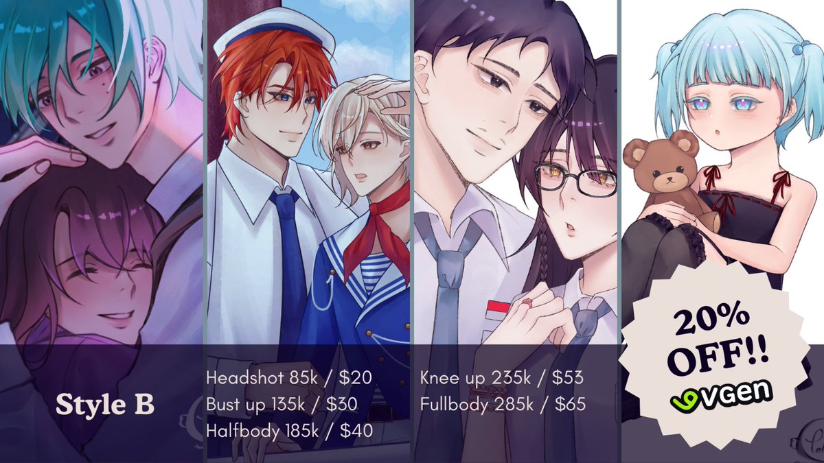 tatsurin95's tweet image. [rt &amp;amp; like are very appreciated]

Open Commission!!
For local 🇲🇨 &amp;amp; international

More info &amp;amp; sample
A thread👇

 #VGenOpen #VGenComm