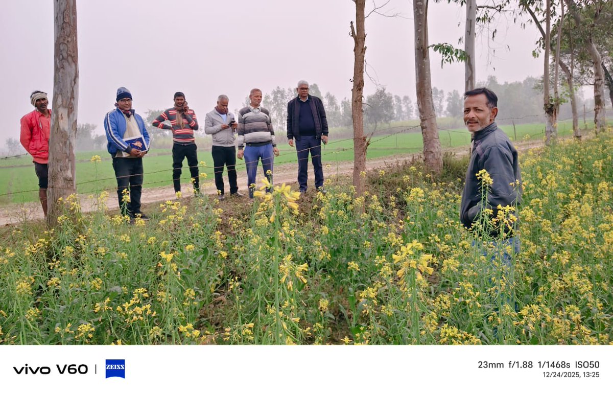 आज को उप कृषि निदेशक, बाराबंकी द्वारा रा0कृ0बी0भंडार, सूरतगंज में कर्मचारियों के राजकीय कार्यों की प्रगति की समीक्षा की गई तथा समयबद्ध पूर्ति हेतु दिशा-निर्देश दिए गए।
इसके पश्चात गन्ना-सरसों (सहफसली) प्रदर्शन एवं ICDP गेहूं प्रदर्शन का स्थलीय निरीक्षण किया गया।
@BarabankiD