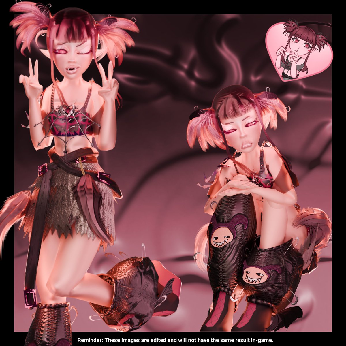PlayAfterLifeOf's tweet photo. Ending 2025 with a banger!

Meet our mascot Nocturna!🦇

About her!💜

she likes reading romantic goth books on her free time 📚, she likes to tear and cut some cloths to make them fit her style ⛓, likes to writing/drawing some little comics when she can 🖊️.

Happy xmas Eve!! https://t.co/obRY2XlfsD